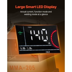 Hitsauskone MMA ja Lift-TIG IGBT-invertterillä 205 A kompakti kannettava