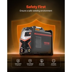 Hitsauskone MMA ja Lift-TIG IGBT-invertterillä 205 A kompakti kannettava