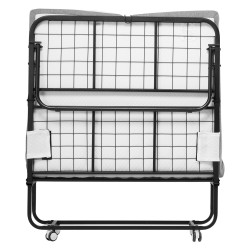 Taitettava vierassänky metallirungolla vaahtomuovipatjalla 98×190 senttimetriä kantavuus 204 kiloa