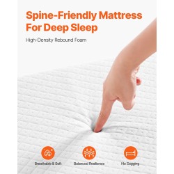 Taittosänky metallirunko vaahtopatja 81 x 190 cm kantavuus 136,1 kg lukittavat pyörät