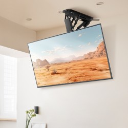 Kattoasennettava sähköinen televisioteline hiiliteräs 32–70 tuumaisille VESA 600x600 mm 50 kg