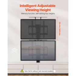 TV-nostoteline pystysuuntainen sähkökäyttöinen hiiliteräs 32–55 tuumalle kaappiasennukseen
