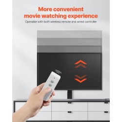 TV-nostoteline pystysuuntainen sähkökäyttöinen hiiliteräs 32–55 tuumalle kaappiasennukseen