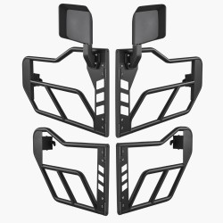 Teräsputkiovet 4-oviseen Jeep Wrangler JL ja Gladiator JT DOT-sertifioiduilla taustapeileillä