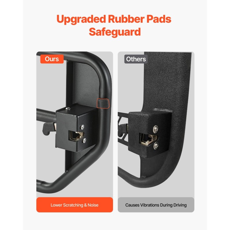 Putkiovet karkaistusta teräsputkesta 4-oviseen Jeep Wrangler JK 2007–2018