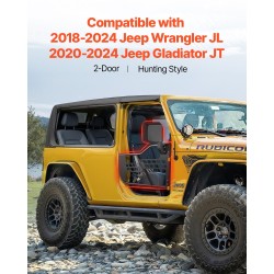 Metalliset putkiovet 2 kpl Jeep Wrangler JL ja Gladiator JT peileillä