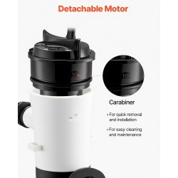 Uppoasennettava livewell-pumppu ABS runko veneisiin 50 l/min 12 V