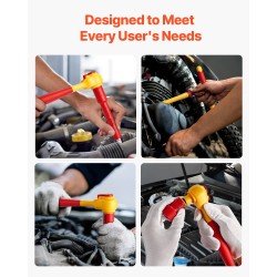 Eristetty 16-osainen hylsy ja räikkäsarja 1000 V sähköasennuksiin