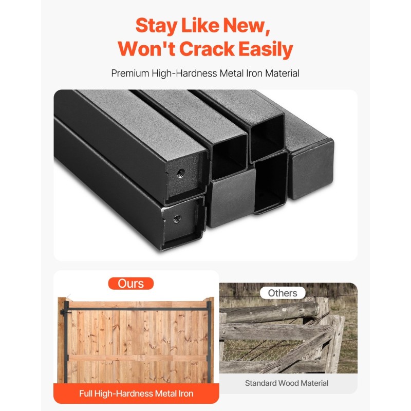 Porttirunkosarja rautainen säädettävä 915–1524 mm leveys ulkokäyttöön