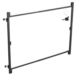 Rautainen portin rakennussarja säädettävä 40 72 tuumaa ulkokäyttöön sisältää saranat ja salpalukon