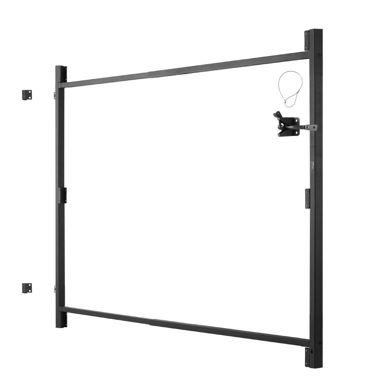 Rautainen portin rakennussarja säädettävä 40–72 tuumaa ulkokäyttöön sisältää saranat ja salpalukon