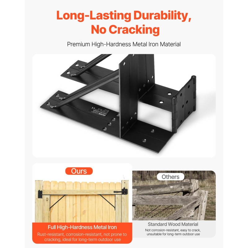 Portin kulmavahvikesarja rautainen 4 kpl sopii 2x4-tuuman puulle ulkokäyttöön