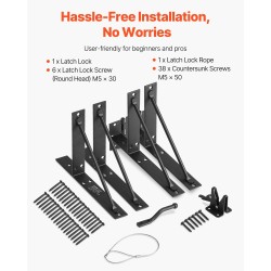 Portin kulmavahvikesarja rautainen 4 kpl sopii 2x4-tuuman puulle ulkokäyttöön