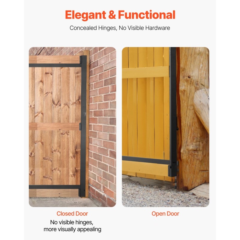 Porttirunkosarja rautainen säädettävä 1524–2438 mm ulkokäyttöön