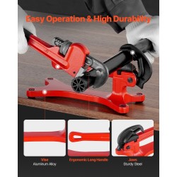 Siirrettävä putkipenkki alumiiniseosrunko teräsleuoilla 1/8–1-1/2 tuumalle