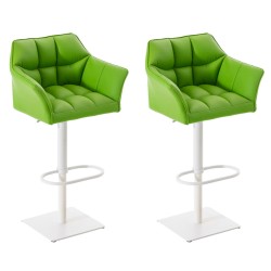 Moderni baarijakkara-pari käsinojilla ja säädettävällä korkeudella