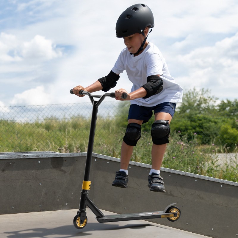 Temppupotkulauta 6063-alumiinidekki liukuestopinta 100 mm PU-renkaat ABEC-9 aloittelijoille