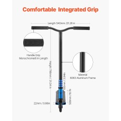 Temppupotkulauta 6063 alumiiniseosrunko kaksikerroksinen dekki 100 mm polyuretaanirenkaat laakerit aloittelijoille