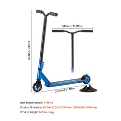 Temppupotkulauta 6063 alumiiniseosrunko kaksikerroksinen dekki 100 mm polyuretaanirenkaat laakerit aloittelijoille