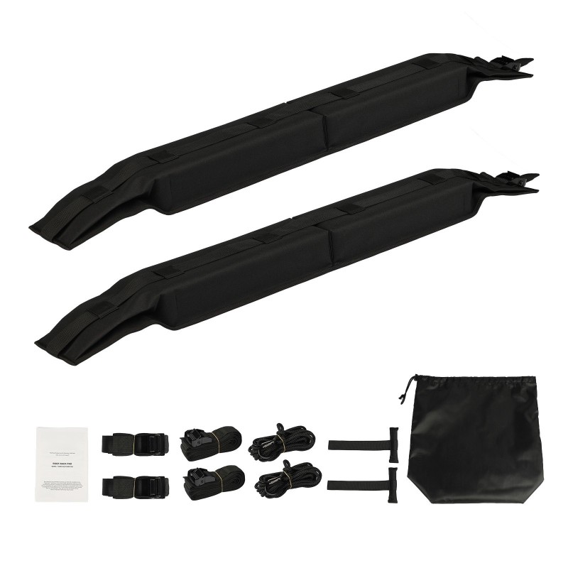 Kattotelinepehmusteet polyesteri-PVC 118 cm 80 kg kantavuus kajakeille ja SUP-laudoille