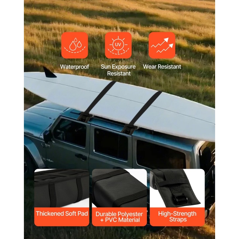 Kattotelinepehmusteet 33 tuuman polyesteri ja PVC-muovi 80 kg kuormankantokyky