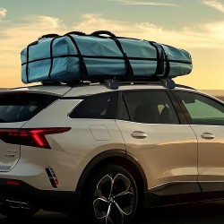 Kattotelinepehmusteet 725 mm 600D PVC-päällinen EPE-vanutäyte musta 40 kg