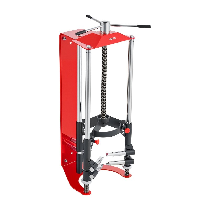 Jousipuristin teräsrunkoinen McPherson-tyyppisille iskunvaimentimille 4-portainen säätö 1,4 tonnin maksimikuorma