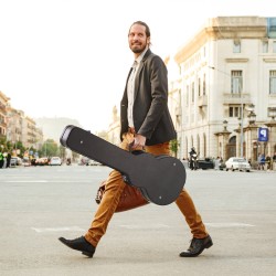 Kovakotelo sähkökitaralle PVC-pinnoitettu kurpitsamuotoinen 39 tuuman Les Paulille