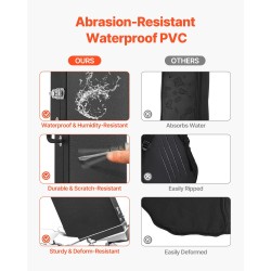Suorakulmainen kova kotelo bassokitaralle PVC-pinnoitettu vesitiivis musta 1220 mm