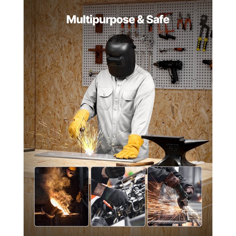 Hitsaustakki palosuojattu 7 unssin puuvilla koko XL ATPV 9,2 harmaa 2 taskua