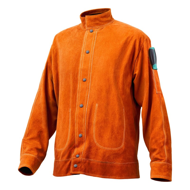 Hitsaustakki lehmännahkainen XXL hitsaukseen palosuojattu kaarisuojaus 9.2 4 taskua