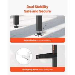 Kapea konsolipöytä sohvan taakse hiiliteräsrunko MDF-taso 2 pistorasiaa 2 USB-liitäntää