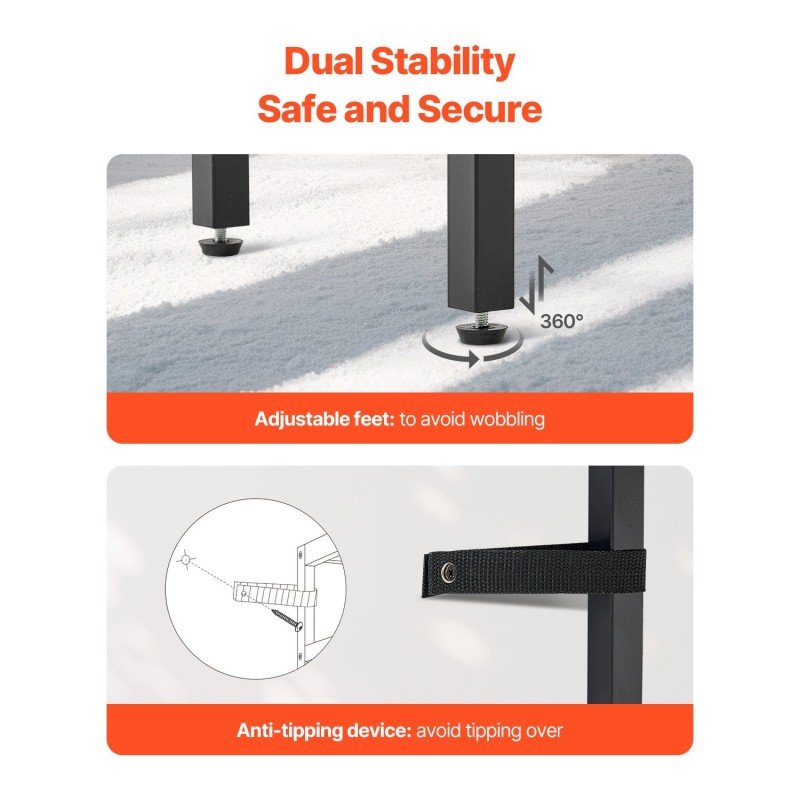 Kapea konsolipöytä hiiliteräsrunko melamiinipinnoitetut hyllyt 106 cm integroitu latausasema sohvan taakse