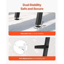 Kapea konsolipöytä 2 tasoa teräsrunko melamiinipinta 180 x 30 x 80 cm