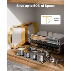 Buffet-chafing-setti 4 kappaletta ruostumatonta terästä 7,5 litraa kulta pitopalveluun