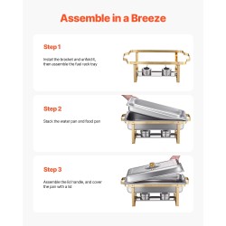 Tarjoiluastia ruostumatonta terästä 4-osainen tilaisuuksiin vesipannu 11,5 litraa ruokapannu 7,5 litraa