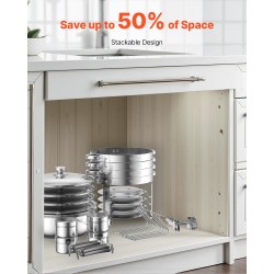 Pyöreä buffet-lämmitin 4 kpl ruostumaton teräs 4,7 l ammattitarjoiluun