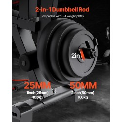 Säädettävä treenipenkki teräsrunko kotisalille 363 kg kuormitus jalkalaite saarnipenkki