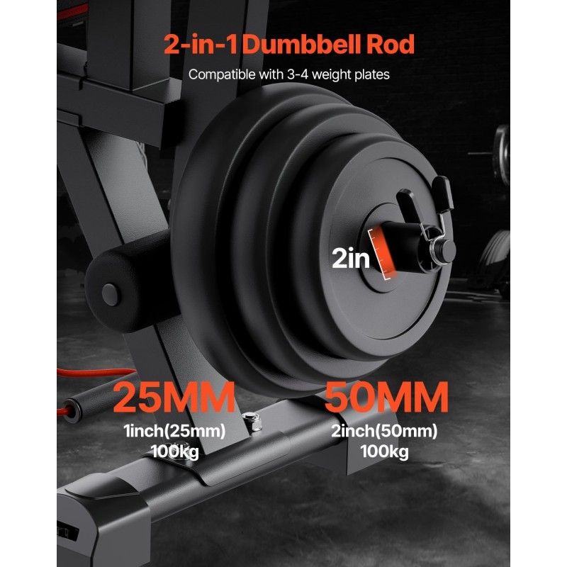 Säädettävä treenipenkki teräsrunko kotisalille 363 kg kuormitus jalkalaite saarnipenkki