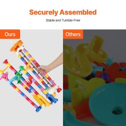 Marmorirata rakennussarja 230 osaa ABS-muovi moottoroitu hissi 15 muovikuulaa