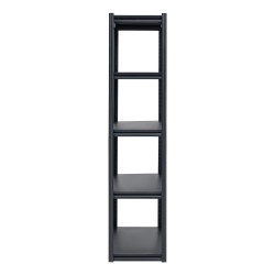 Metallihylly pulverimaalattu teräsrunko 5 säädettävää tasoa kokonaiskantavuus 1361 kg musta