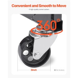 Moottoriteline teräsrakenne 340 kilogramman kantavuus neljällä kääntyvällä pyörällä sopii monille moottorimalleille