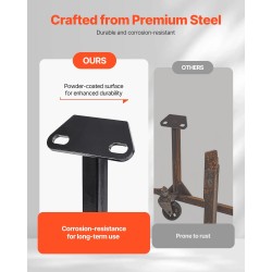 Moottoriteline teräsrakenne 340 kilogramman kantavuus neljällä kääntyvällä pyörällä sopii monille moottorimalleille