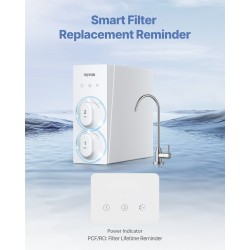 Käänteisosmoosijärjestelmä säiliötön 8‑vaiheinen yhdistelmäsuodatus hiljainen pumppu keittiön altaan alle