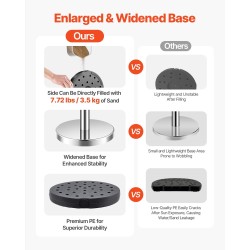Jononhallintatolpat 4 kpl 201-ruostumatonta terästä 2 punaista samettinarua