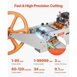 Automaattinen nauhanleikkuukone säädettävällä lämpötilalla SKD2-terällä leikkausleveys 1–85 mm teolliseen käyttöön