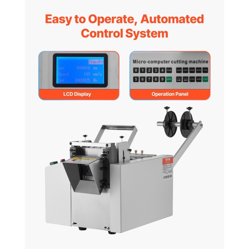 Automaattinen putkileikkuri lämpökutisteille lasikuituputkille kaapeleille leikkuuleveys 1–85 mm enimmäispaksuus 3 mm