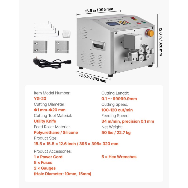 Automaattinen katkaisukone putkille ja letkuille halkaisijaltaan 1–20 millimetriä näytöllä ohjattava