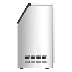 Vapaasti seisova kaupallinen jääkaasutin ruostumaton teräs 110 paunaa vuorokaudessa 28 paunaa säilytys