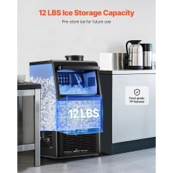 Jääpalakone kompakti ammattikeittiöön 70 paunaa vuorokaudessa 12 paunaa säilytys 36 jääpalaa